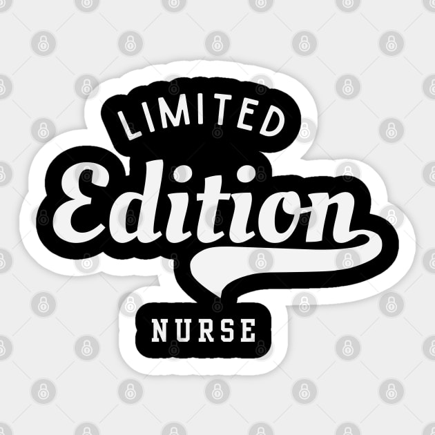 Limited Edition Nurse Sticker by Stylecombinator
